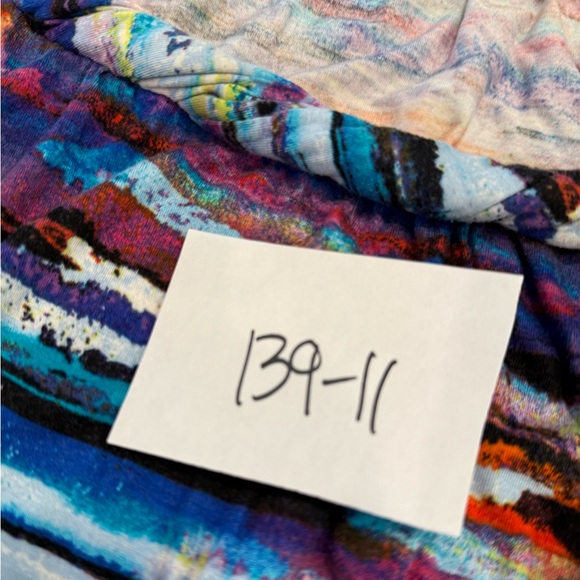 Neiman Marcus abstract striped colorful maxi dress SZ S/M - Picture 13 of 14